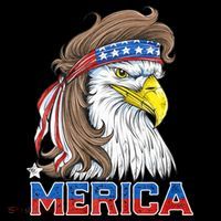 Merica Eagle Mullet 4th Of July American Flag Usa Coffee Mug thumb 5