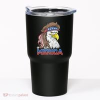 Merica Eagle Mullet 4th Of July American Flag Usa Tumbler thumb 0