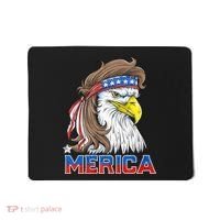 Merica Eagle Mullet 4th Of July American Flag Usa Mousepad thumb 0