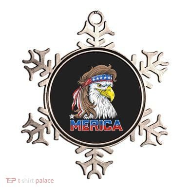 Merica Eagle Mullet 4th Of July American Flag Usa Ornament