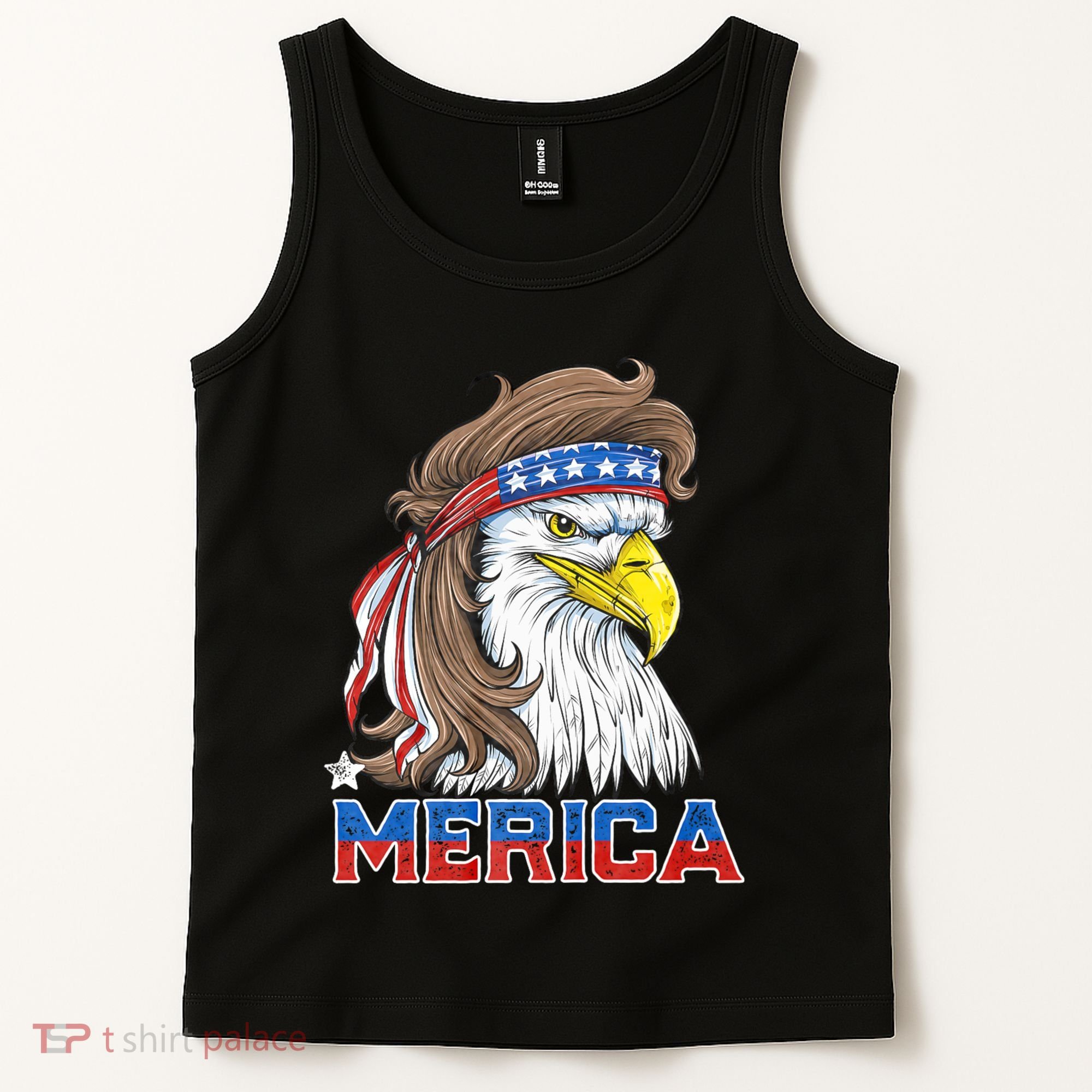 Merica Eagle Mullet 4th Of July American Flag Usa Tank Top