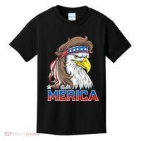 Merica Eagle Mullet 4th Of July American Flag Usa Kids T-Shirt thumb 0