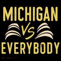Michigan Everybody Michigan Vs Versus Against Everyone Women's Hoodie thumb 2