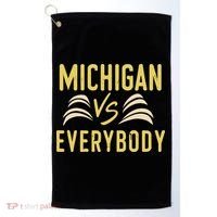 Michigan Everybody Michigan Vs Versus Against Everyone Golf Towel thumb 0