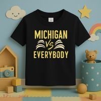 Michigan Everybody Michigan Vs Versus Against Everyone Toddler T-Shirt thumb 3
