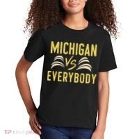 Michigan Everybody Michigan Vs Versus Against Everyone Kids T-Shirt thumb 2