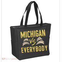 Michigan Everybody Michigan Vs Versus Against Everyone Tote Bag thumb 2