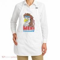 mericaaaaaw Eagle Mullet 4th Of July USA American Flag Apron thumb 2