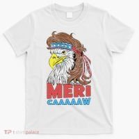 mericaaaaaw Eagle Mullet 4th Of July USA American Flag T-Shirt thumb 0
