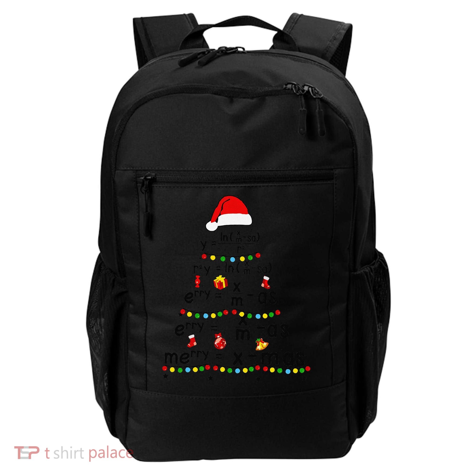 Math Equation Merry Xmas Funny Math Teacher Christmas Humor Backpack