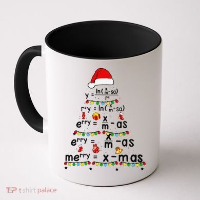 Math Equation Merry Xmas Funny Math Teacher Christmas Humor Coffee Mug