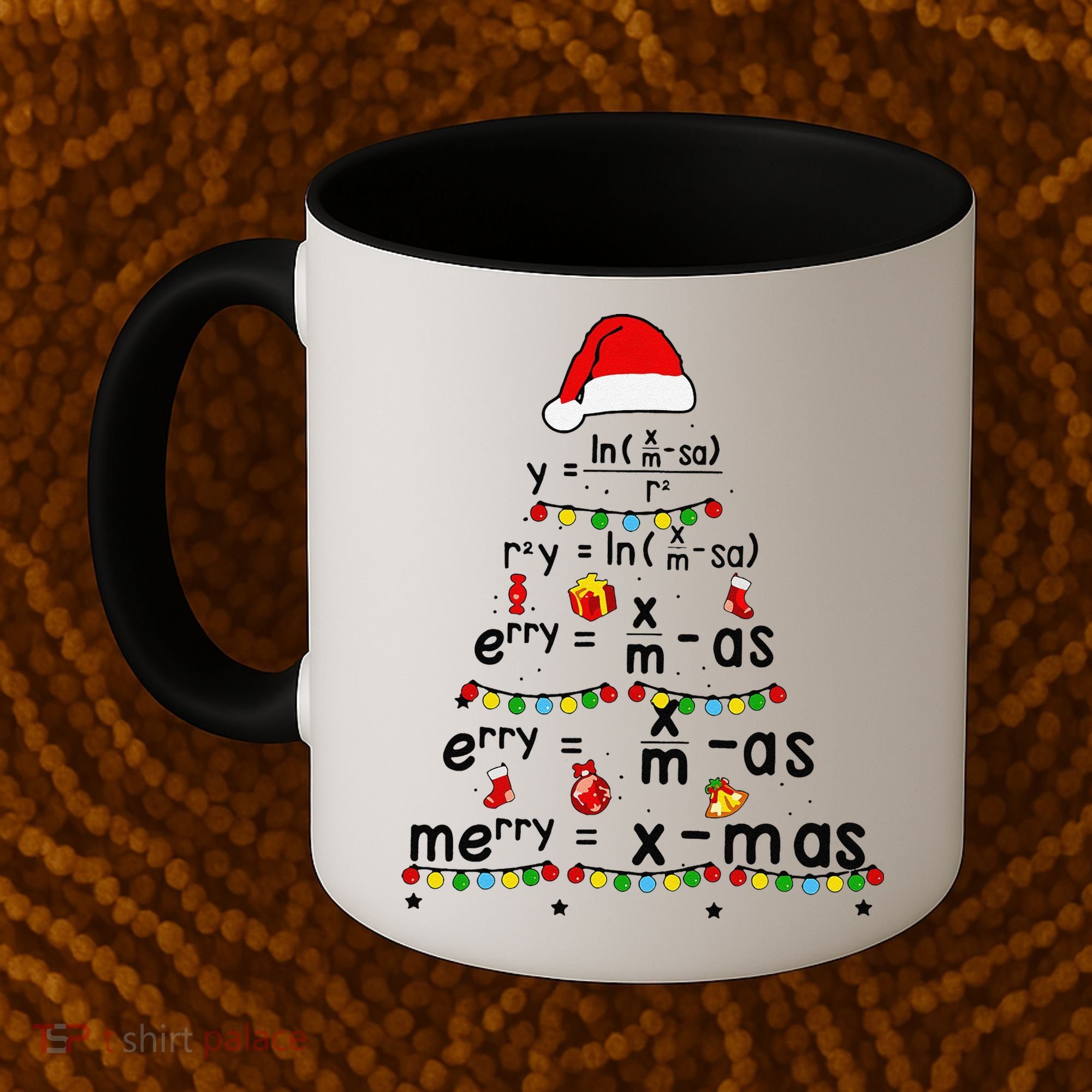 Math Equation Merry Xmas Funny Math Teacher Christmas Humor Coffee Mug