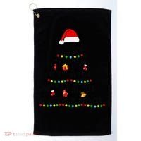 Math Equation Merry Xmas Funny Math Teacher Christmas Humor Golf Towel thumb 0