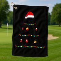 Math Equation Merry Xmas Funny Math Teacher Christmas Humor Golf Towel thumb 1