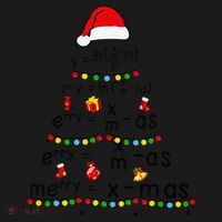Math Equation Merry Xmas Funny Math Teacher Christmas Humor Kids Sweatshirt thumb 2