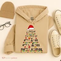 Math Equation Merry Xmas Funny Math Teacher Christmas Humor Hoodie thumb 4