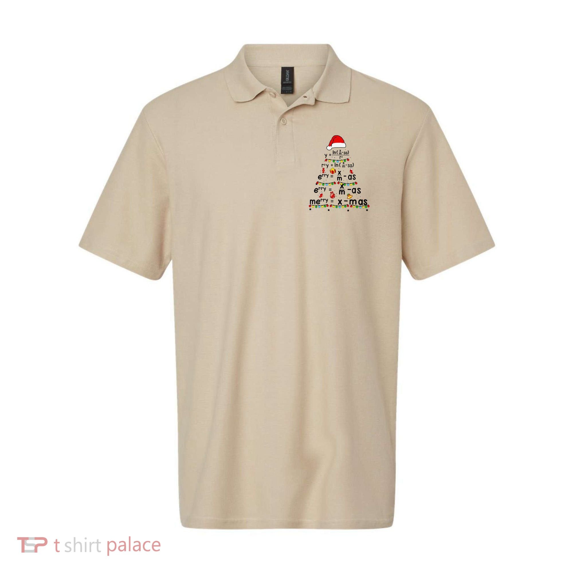Math Equation Merry Xmas Funny Math Teacher Christmas Humor Polo