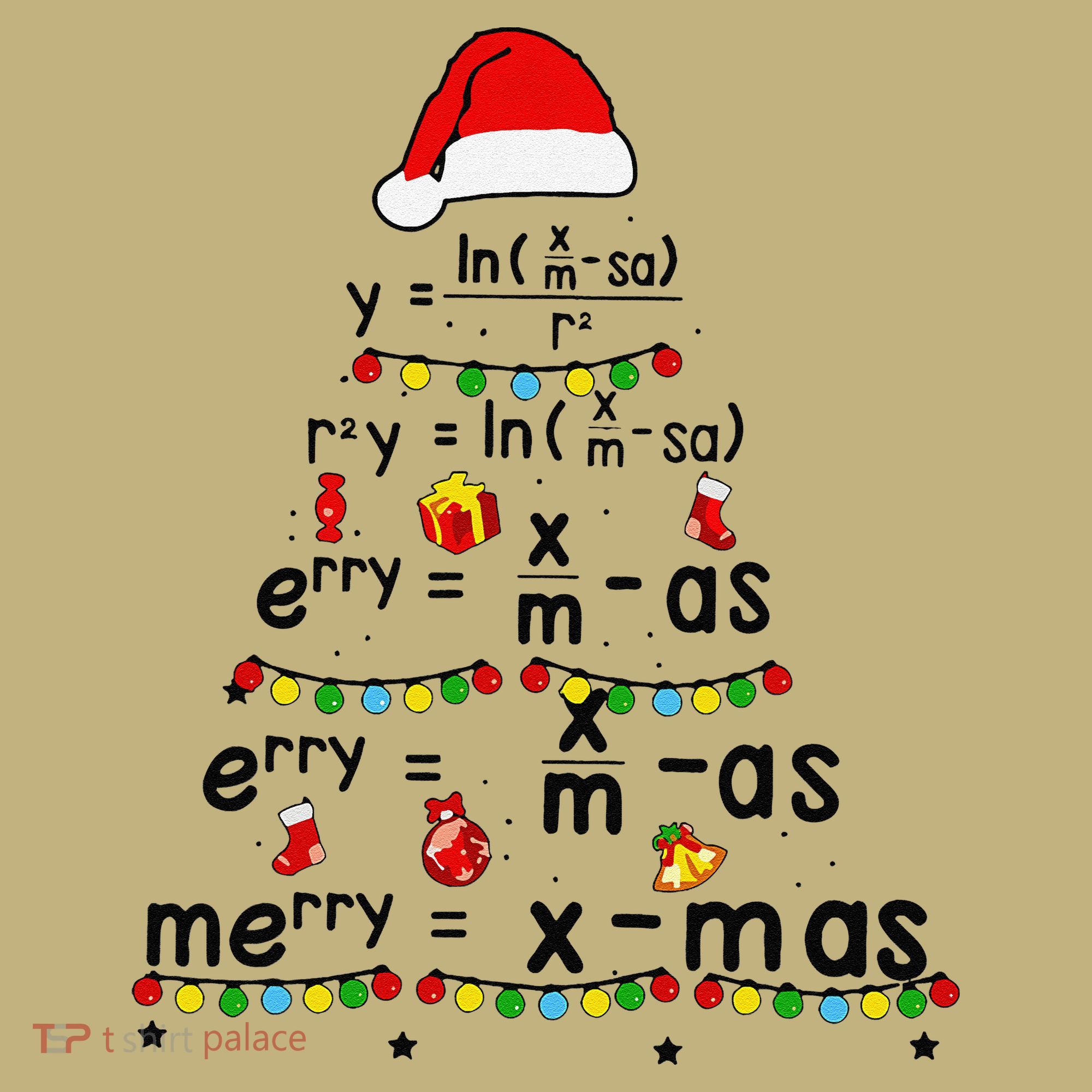Math Equation Merry Xmas Funny Math Teacher Christmas Humor Polo