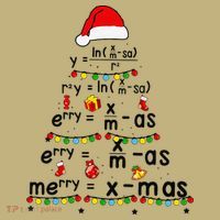 Math Equation Merry Xmas Funny Math Teacher Christmas Humor Mousepad thumb 1
