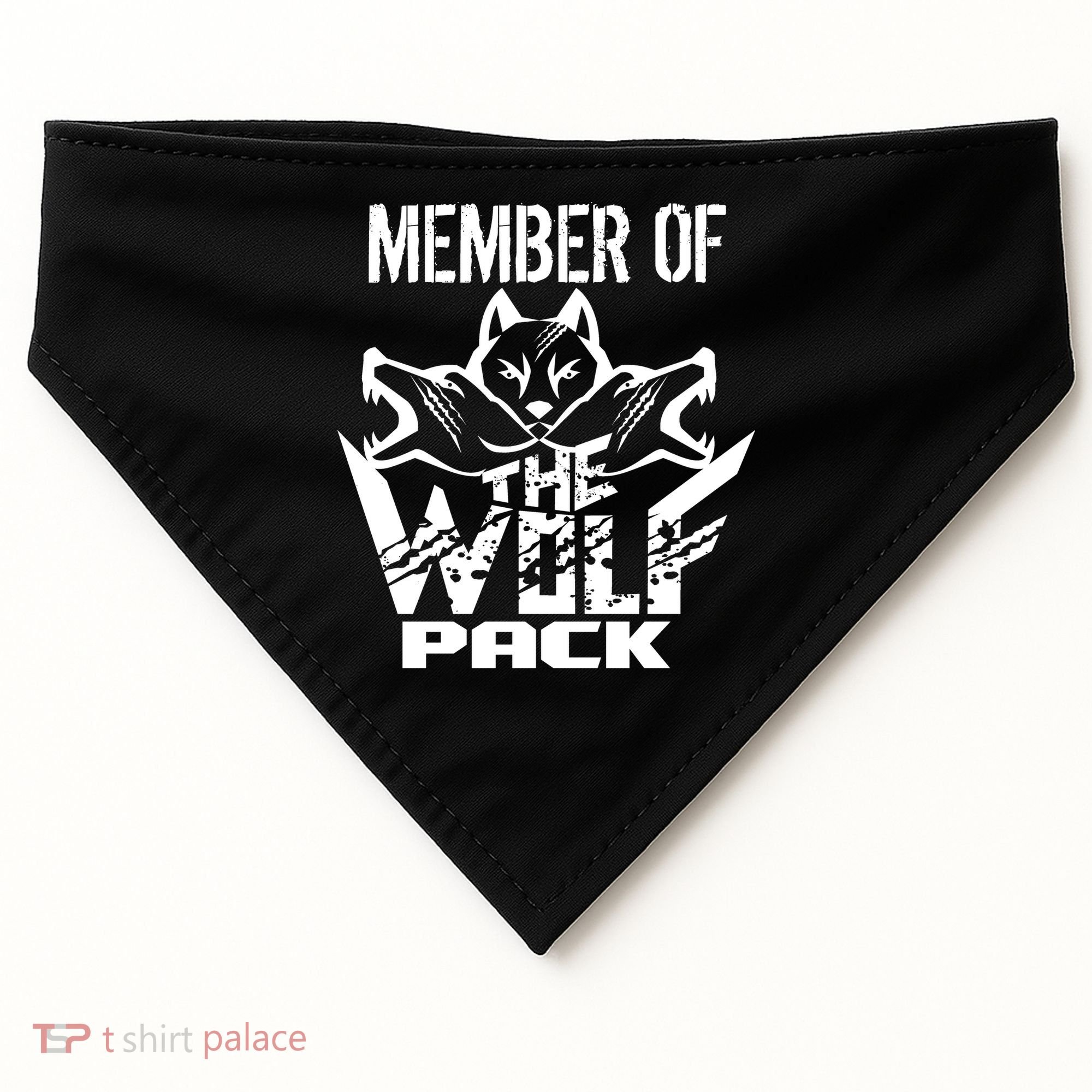 Member Of The Wolf Pack USA-Made Doggie Bandana