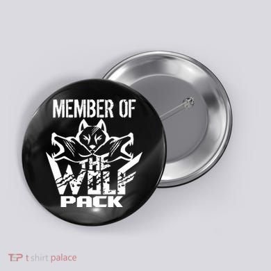 Member Of The Wolf Pack Button