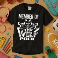 Member Of The Wolf Pack Kids T-Shirt thumb 3
