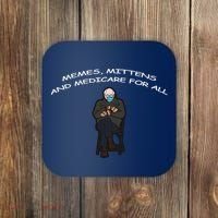Memes Mittens And Medicare For All Coaster thumb 0