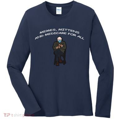 Memes Mittens And Medicare For All Women's Long Sleeve Shirt
