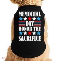 Memorial Day Honor The Sacrifice  Doggie Tank thumb 0