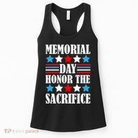 Memorial Day Honor The Sacrifice  Women's Tank Top thumb 0