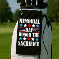 Memorial Day Honor The Sacrifice  Golf Towel thumb 2