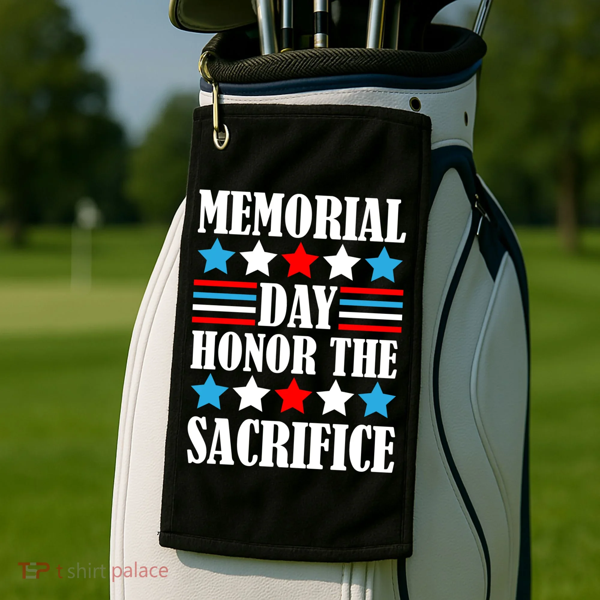 Memorial Day Honor The Sacrifice  Golf Towel