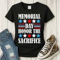 Memorial Day Honor The Sacrifice  Women's T-Shirt thumb 3