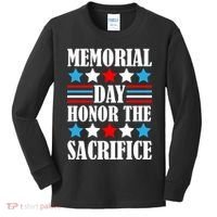 Memorial Day Honor The Sacrifice  Kids Long Sleeve Shirt thumb 0