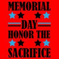 Memorial Day Honor The Sacrifice  Santa Hat thumb 1