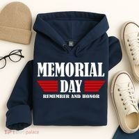 Memorial Day Remember And Honor Hoodie thumb 4