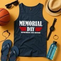 Memorial Day Remember And Honor Tank Top thumb 4