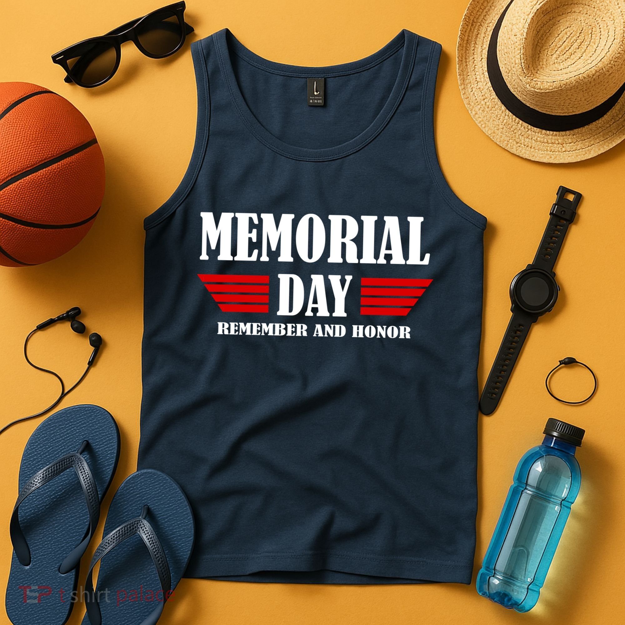 Memorial Day Remember And Honor Tank Top