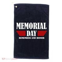 Memorial Day Remember And Honor Golf Towel thumb 0