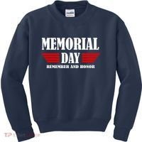Memorial Day Remember And Honor Kids Sweatshirt thumb 0