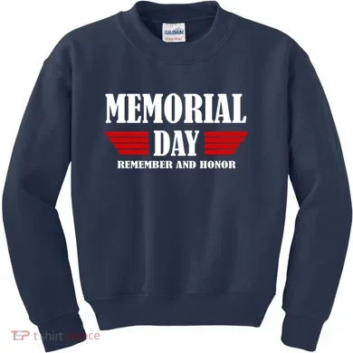 Memorial Day Remember And Honor Kids Sweatshirt