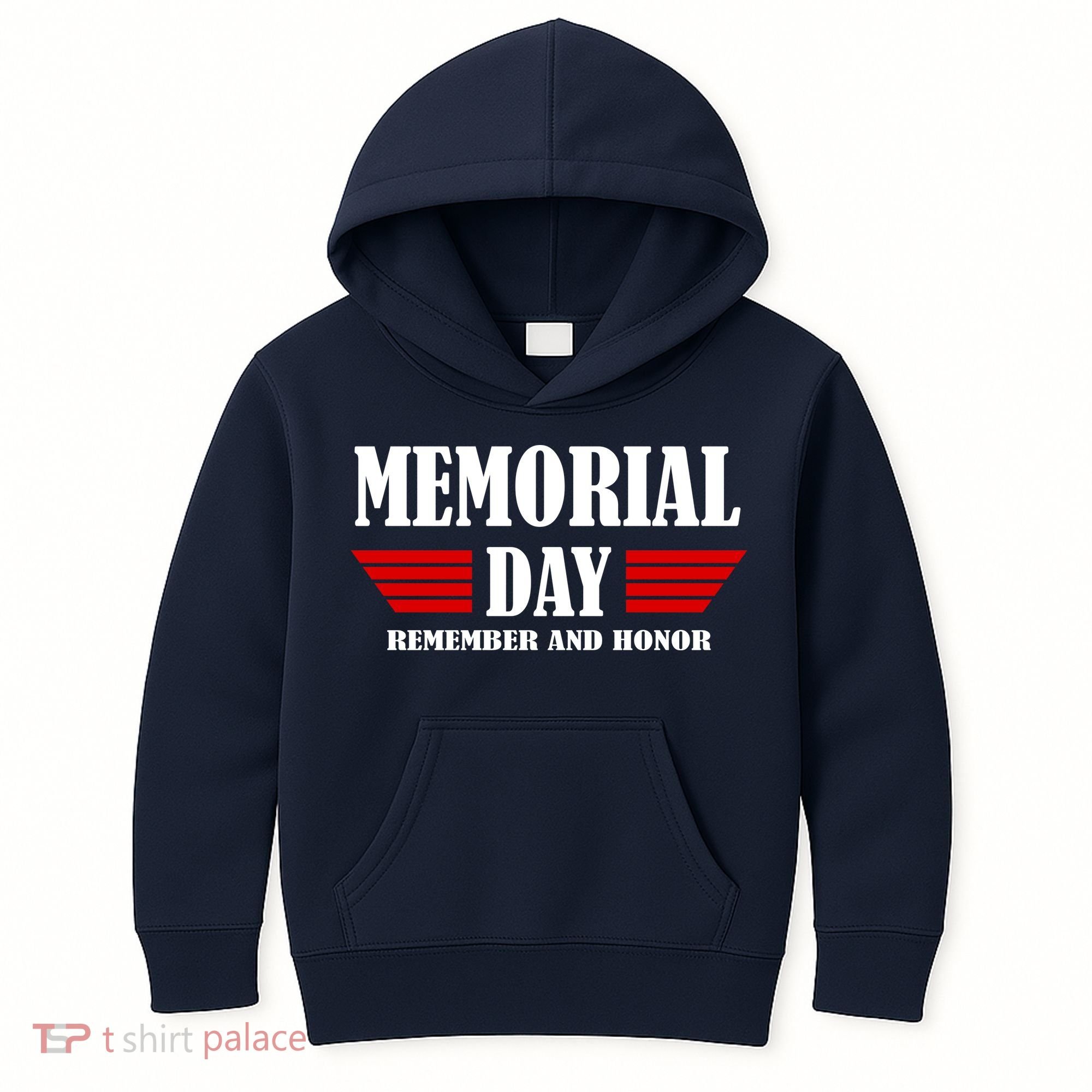 Memorial Day Remember And Honor Kids Hoodie