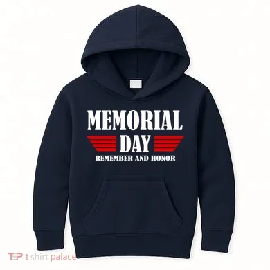 Memorial Day Remember And Honor Kids Hoodie