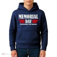 Memorial Day Remember And Honor Kids Hoodie thumb 4