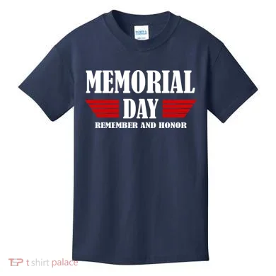 Memorial Day Remember And Honor Kids T-Shirt