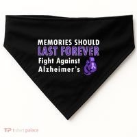 Memories Should Last Forever Fight Against Alzheimer's USA-Made Doggie Bandana thumb 0