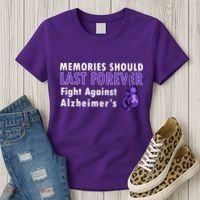 Memories Should Last Forever Fight Against Alzheimer's Women's T-Shirt thumb 3