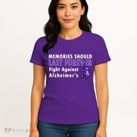 Memories Should Last Forever Fight Against Alzheimer's Women's T-Shirt thumb 4