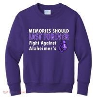 Memories Should Last Forever Fight Against Alzheimer's Kids Sweatshirt thumb 0