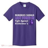 Memories Should Last Forever Fight Against Alzheimer's Kids T-Shirt thumb 0
